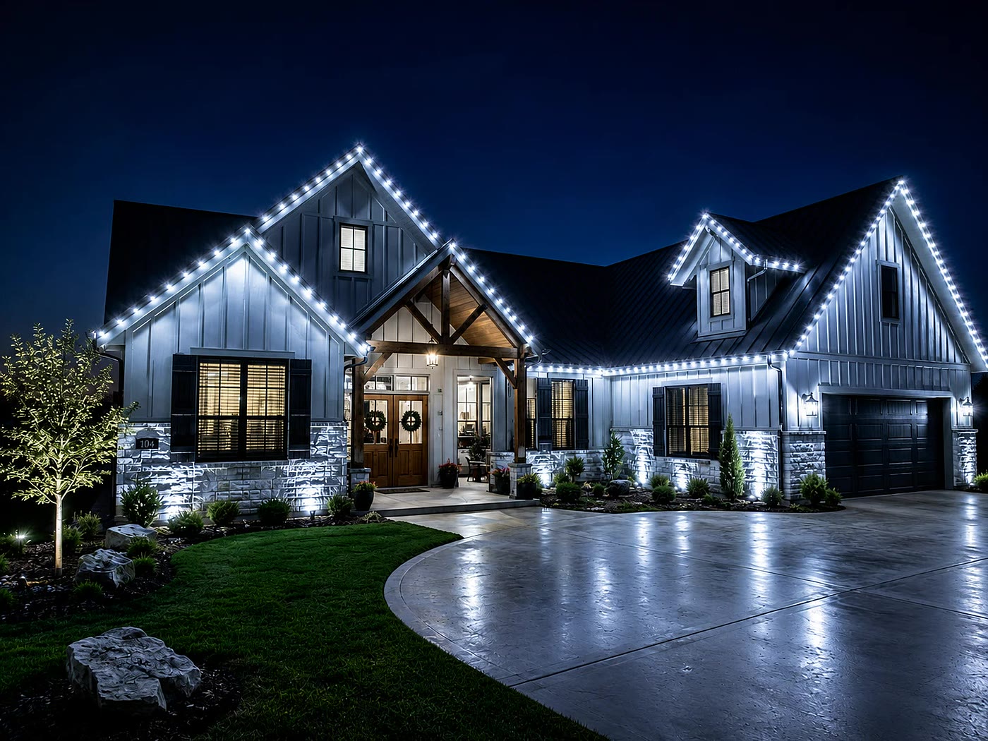 Permanent Roofline Lighting